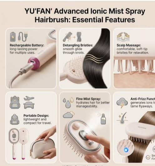 Mist Hair Brush